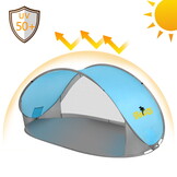 Pop up strandtent - UV-bescherming 50 - waterbestendig - geschikt voor 4 personen