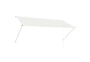 vidaXL Luifel Uittrekbaar 300x150cm Crème - 59% Korting!