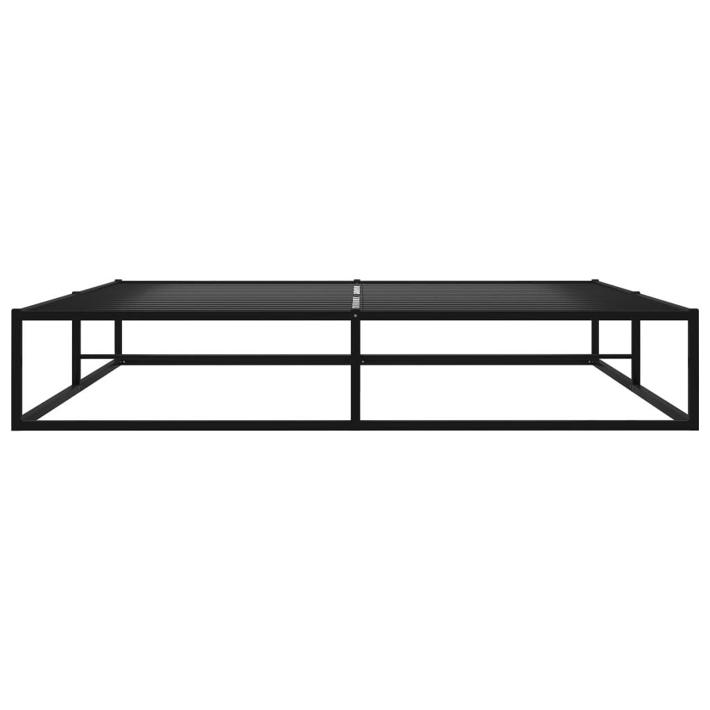 vidaXL Bedframe Metaal Zwart 140x200 cm - 55% Korting!
