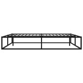 vidaXL Bedframe Metaal Zwart 140x200 cm - 55% Korting!