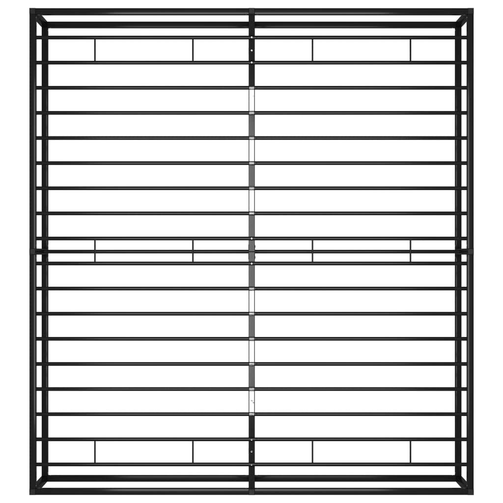 vidaXL Bedframe Metaal Zwart 140x200 cm - 55% Korting!