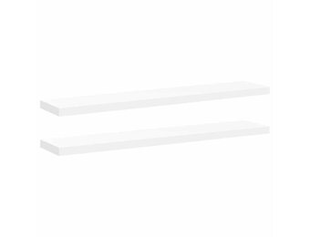 vidaXL Zwevende Wandschappen - 120cm MDF Wit - 60% Korting