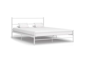 vidaXL Bedframe Metaal Wit 120x200 cm - 30% Korting!