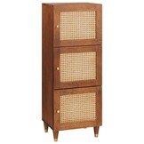 vidaXL Hoge Kast - Bamboe & Mango Hout - 55% Korting!