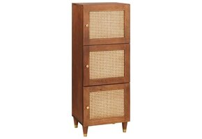 vidaXL Hoge Kast - Bamboe & Mango Hout - 55% Korting!
