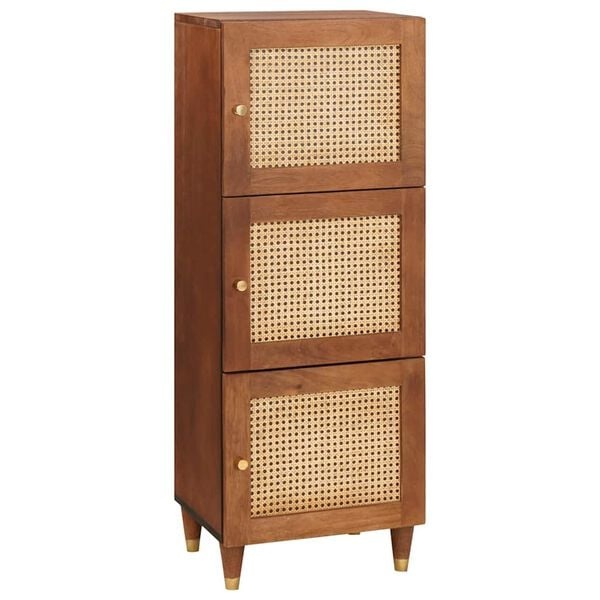 vidaXL Hoge Kast - Bamboe & Mango Hout - 55% Korting!