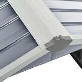 vidaXL Robotmaaier Overkapping - Staal Grijs | 55% Korting