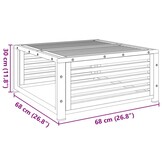 vidaXL Tuintafel Acaciahout 68x68x30 cm - 62% Korting!