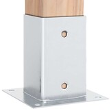 vidaXL Spokkels 4 st, Gegalvaniseerd Staal, Zilver - 47% Korting!