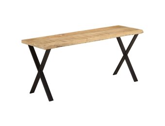 vidaXL Bankje 105 cm Massief Mangohout met Natuurlijke Rand - 35% Korting!