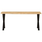 vidaXL Bankje 105 cm Massief Mangohout met Natuurlijke Rand - 35% Korting!