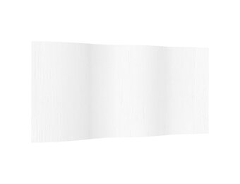 vidaXL Kamerscherm Bamboe Wit 165x400 cm - 35% Korting