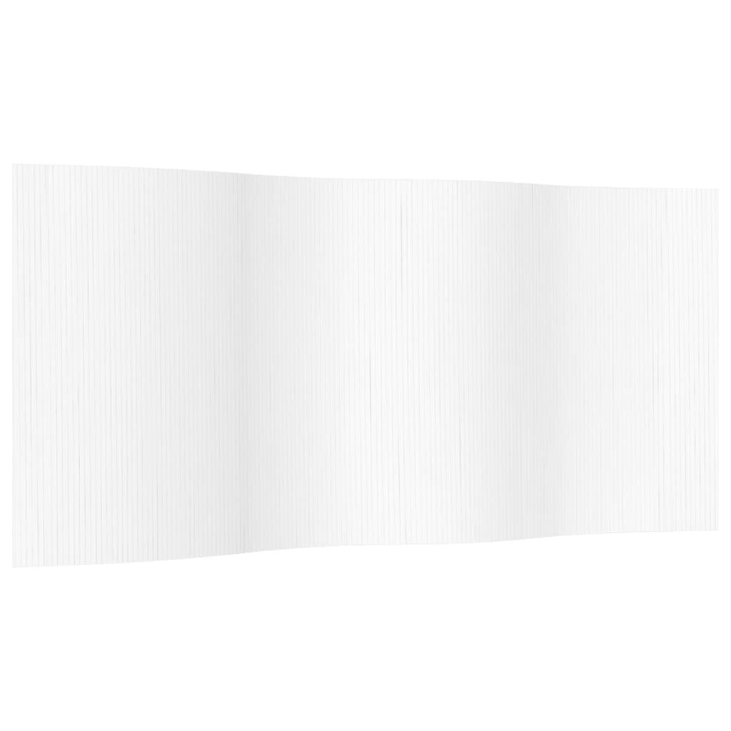 vidaXL Kamerscherm Bamboe Wit 165x400 cm - 35% Korting