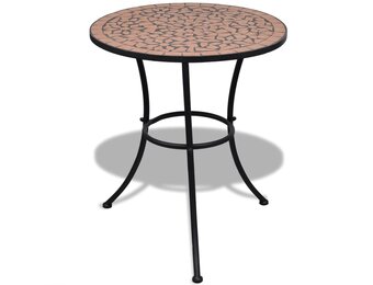 vidaXL Mozaïek Bistrotafel 60cm Terracotta - 35% Korting!