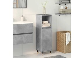 vidaXL Badkamerkast 30x30x100cm - Betongrijs (35% Korting)