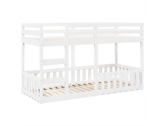 vidaXL Stapelbed Grenenhout Wit 90x200 - 35% Korting!