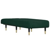 vidaXL Chaise longue fluweel donkergroen | 55% Korting