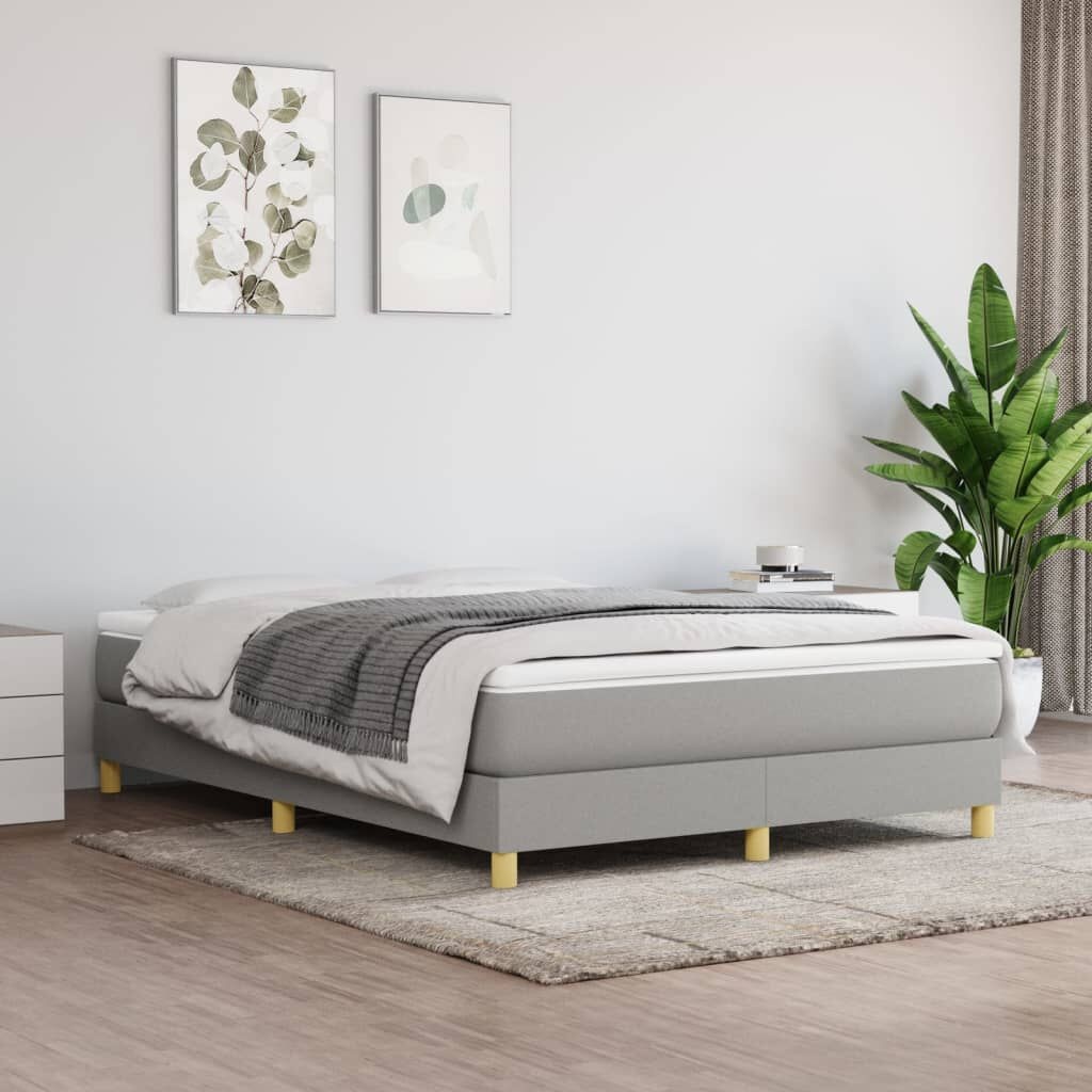 vidaXL Bedframe Lichtgrijs 140x190 cm - Nu met 35% Korting!