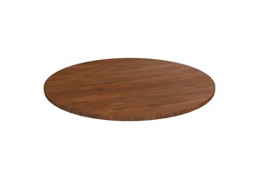 vidaXL Tafelblad Massief Eikenhout Donkerbruin Ø70cm - 35% Korting!