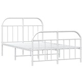 vidaXL Bedframe Metaal Wit 120x200 cm - Nu met 60% Korting!