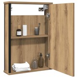 vidaXL Badkamerspiegelkast 42x12x60cm Bewerkt Hout - 35% Korting!