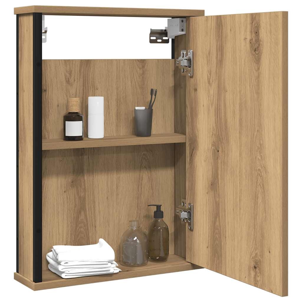 vidaXL Badkamerspiegelkast 42x12x60cm Bewerkt Hout - 35% Korting!