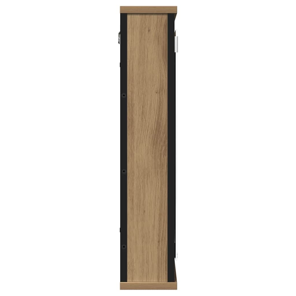 vidaXL Badkamerspiegelkast 42x12x60cm Bewerkt Hout - 35% Korting!