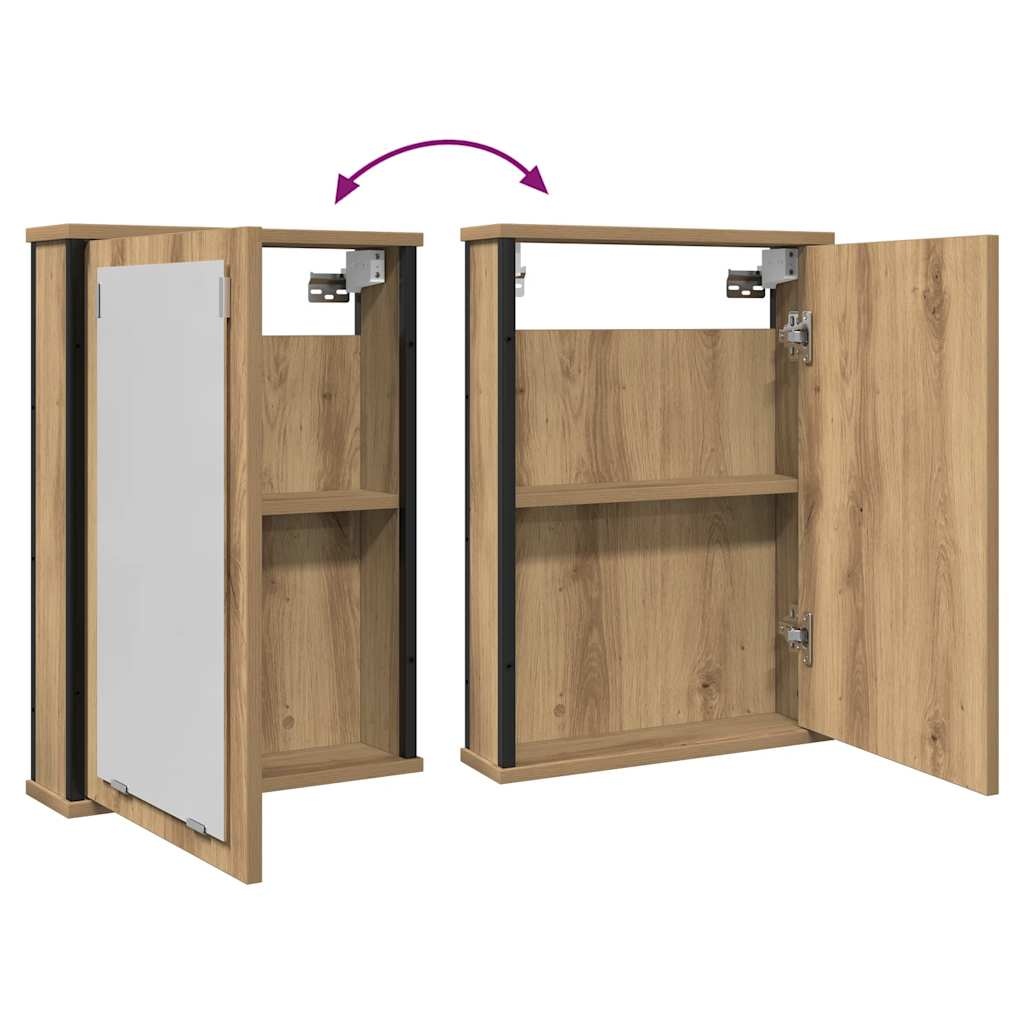 vidaXL Badkamerspiegelkast 42x12x60cm Bewerkt Hout - 35% Korting!