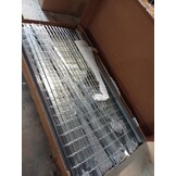 vidaXL Hondenhok met dak & ren - Staal - 60% korting