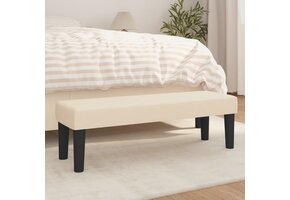 vidaXL Bankje Crème (100x30x30 cm) - 60% Korting!