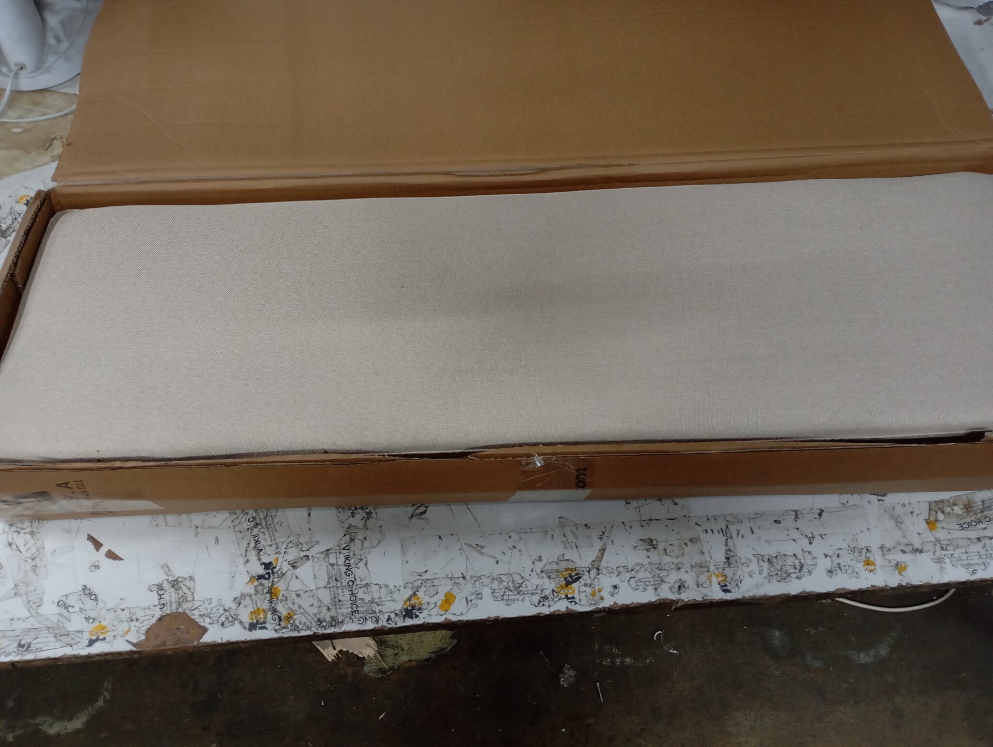 vidaXL Bankje Crème (100x30x30 cm) - 60% Korting!