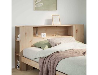 vidaXL Hoofdbord Massief Grenenhout met Opbergruimte 140 cm - 35% Korting