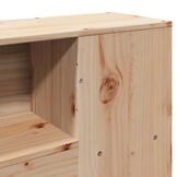 vidaXL Hoofdbord Massief Grenenhout met Opbergruimte 140 cm - 35% Korting