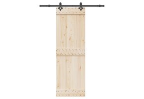 vidaXL Schuifdeurbeslag - 152,5 cm Staal Zwart - 35% Korting
