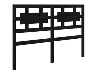 vidaXL Hoofdbord 165,5x4x100 cm - Massief Grenenhout Zwart | 54% Korting!