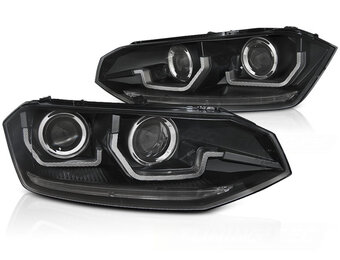 Koplampen voor VW POLO VI 2G 2017- LED ZWART