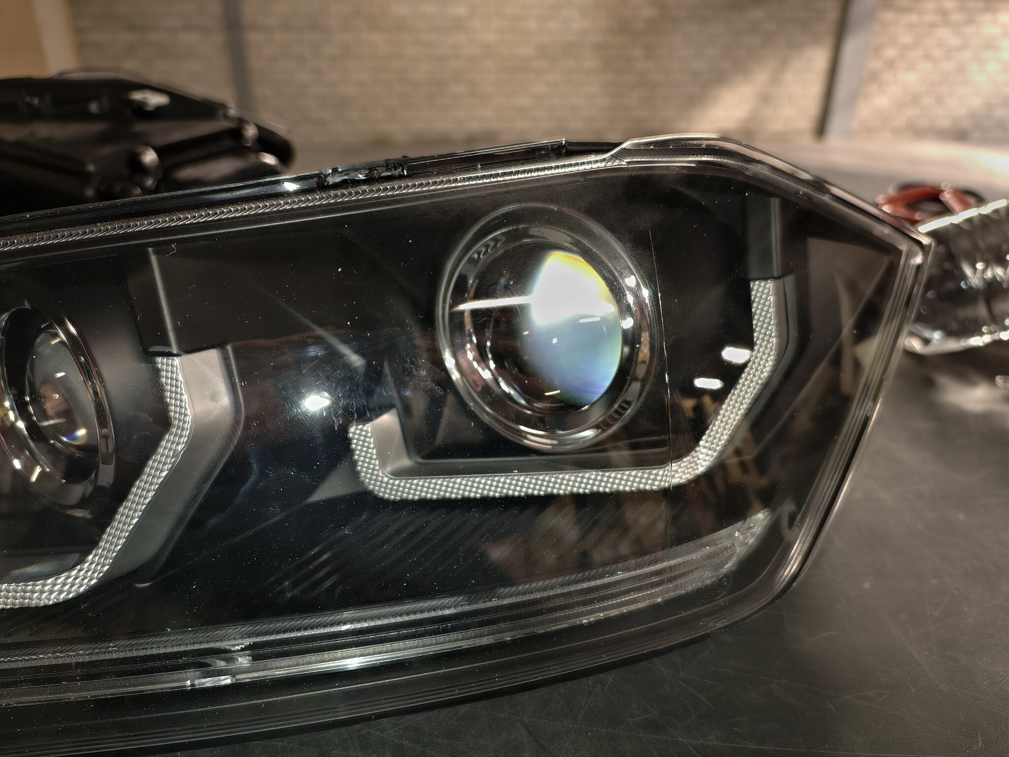 Koplampen voor VW POLO VI 2G 2017- LED ZWART