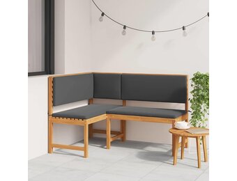 vidaXL Tuinhoekbank Bruin 140 x 100 x 91cm Massief acaciahout