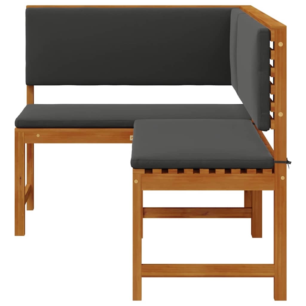 vidaXL Tuinhoekbank Bruin 140 x 100 x 91cm Massief acaciahout