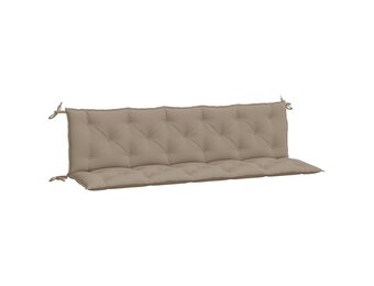 vidaXL Tuinbankkussens 2 st 180x50x7 cm oxford stof taupe