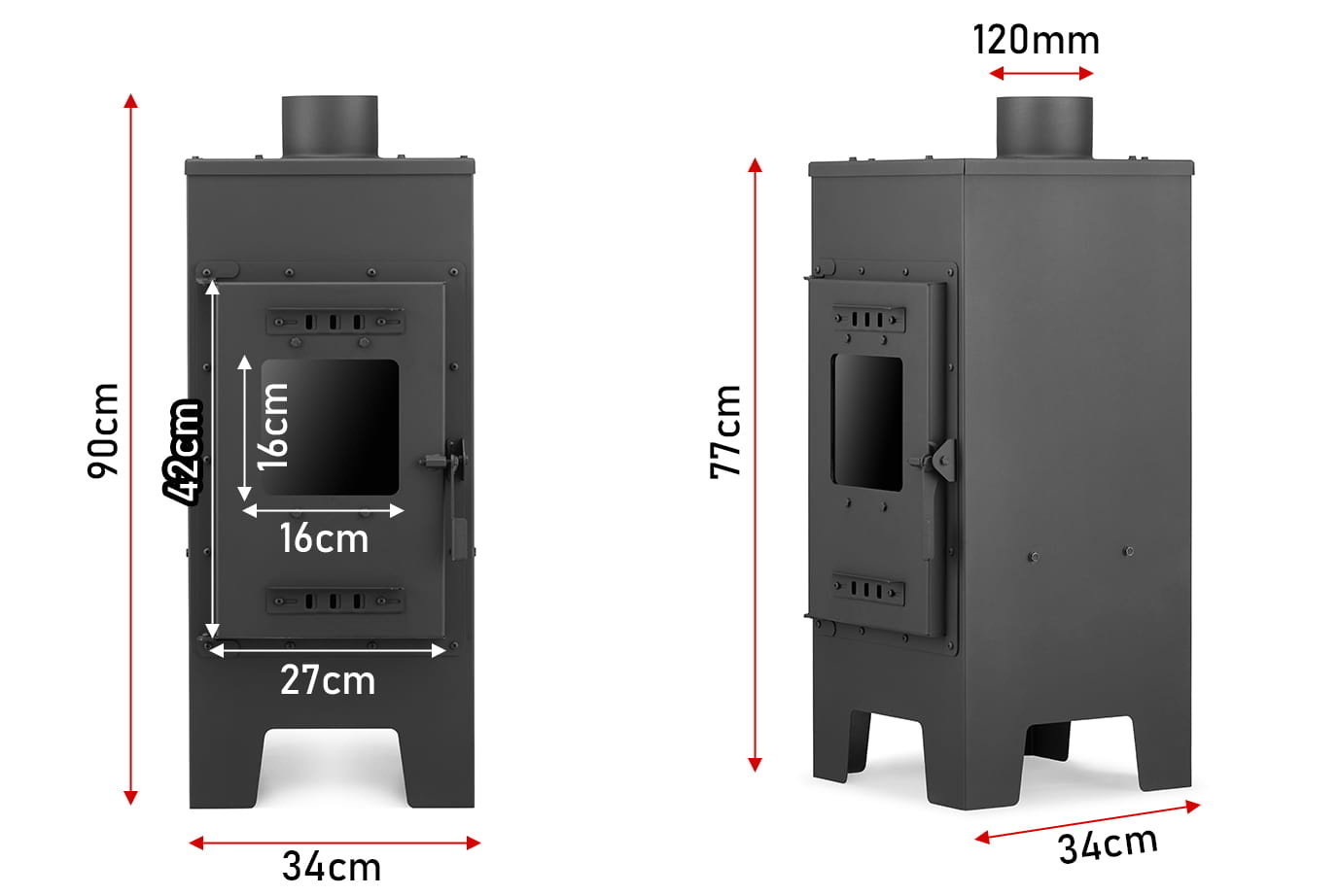 Houtkachel 7,5kW A+ ECO-DESIGN - Nu 35% Korting!
