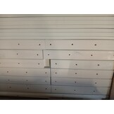 vidaXL Kledingkast BODO | Massief Grenenhout Wit/Bruin | -55%