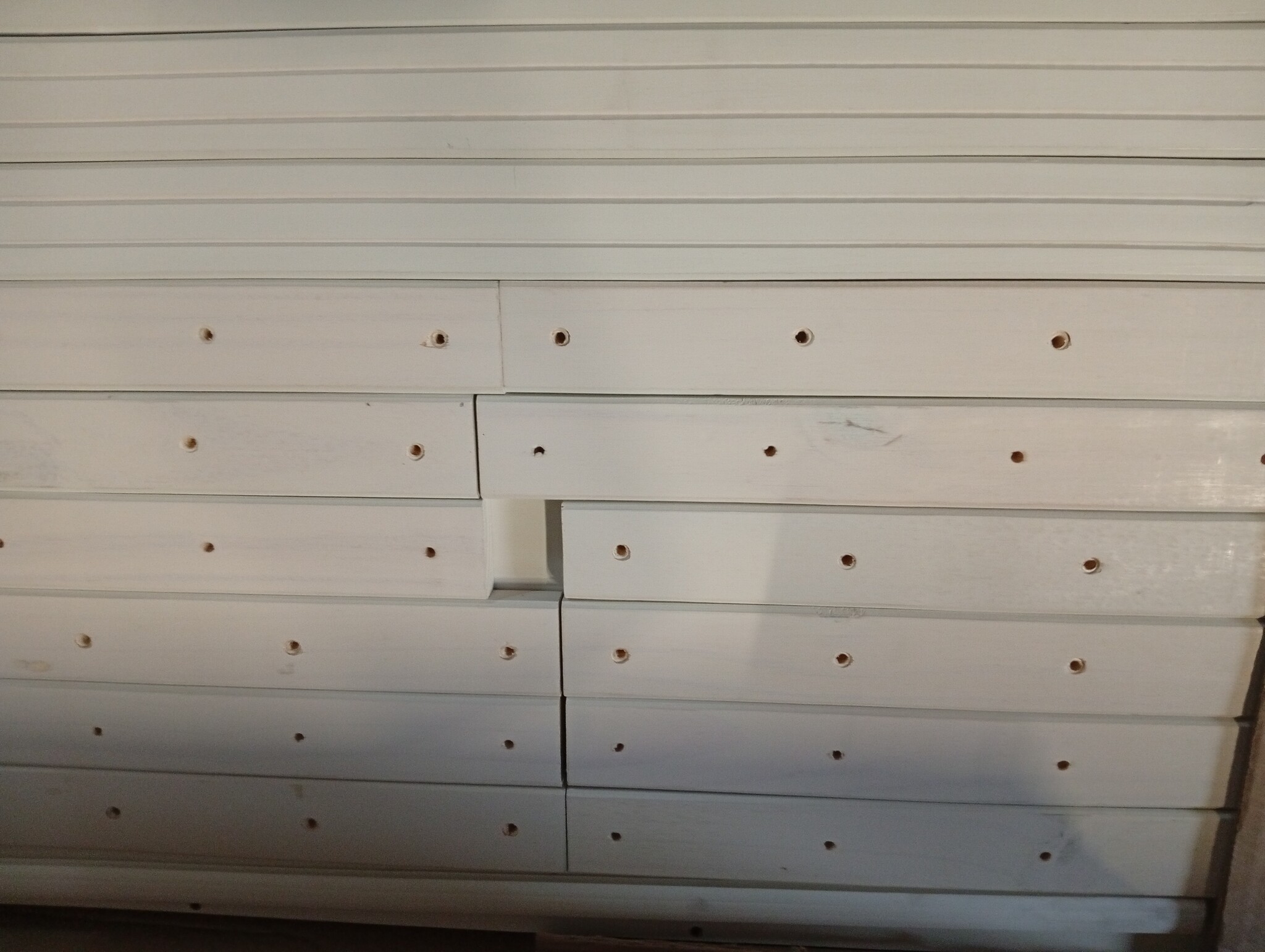 vidaXL Kledingkast BODO | Massief Grenenhout Wit/Bruin | -55%