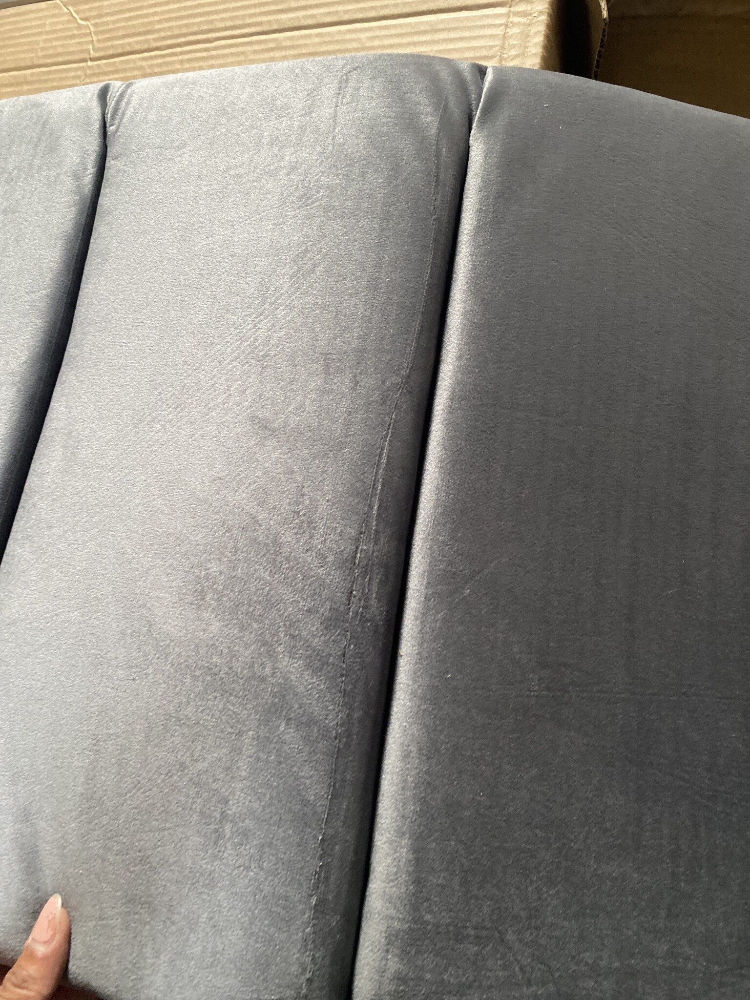 vidaXL Bedframe Grijs Fluweel 120x200 cm - 55% Korting