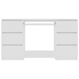 VidaXL Schrijftafel 140x50x77 cm Wit - 55% Korting!