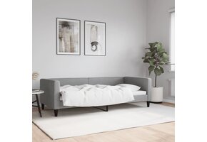 vidaXL Slaapbank 90x200 cm Lichtgrijs - 35% Korting!