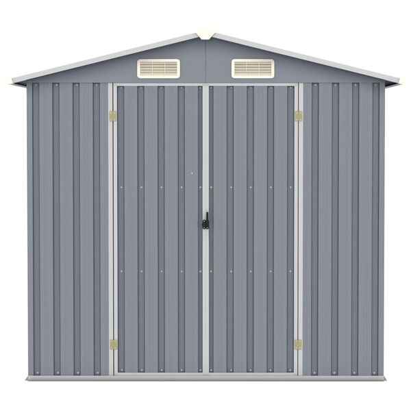 vidaXL Tuinschuur 205x129x183 cm Grijs - 35% Korting!