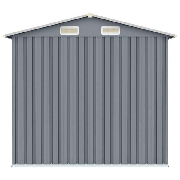 vidaXL Tuinschuur 205x129x183 cm Grijs - 35% Korting!