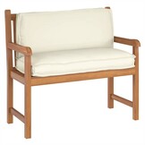 vidaXL Palletkussen Rugleuning Crème 120x40cm Oxford - 35% Korting!