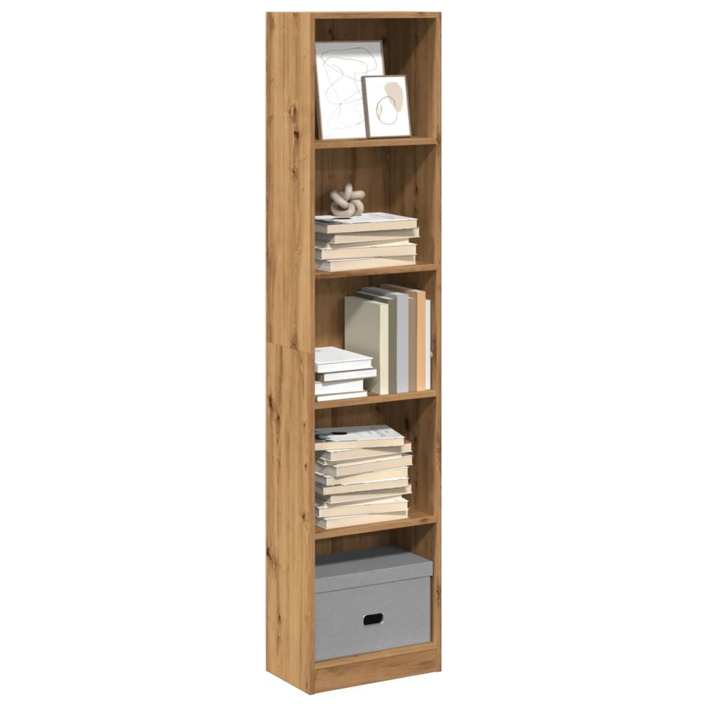 VidaXL Boekenkast 40x24x176 cm - 55% Korting | Bewerkt Hout